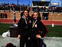 Both athletes rec 2 medals for the finishes in the 1600m & 3200m 4/13/13 @ Serra High meet.